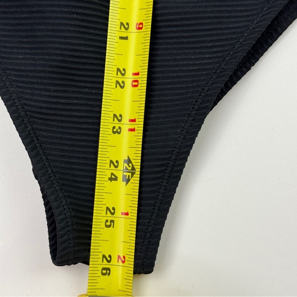 BCBG Generation Black Cutout One Piece Bathing Suit Swimsuit size Medium - Picture 9 of 12